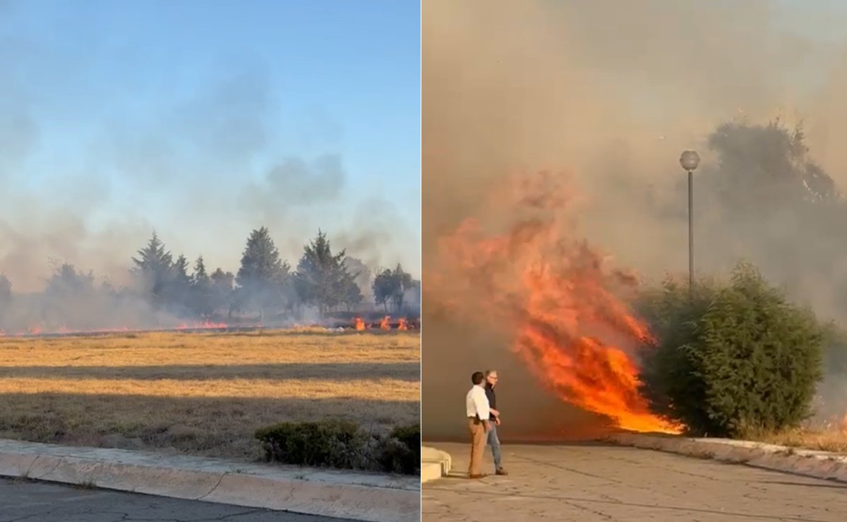 Un incendio en Huejotzingo, Puebla, genera inquietud tras la ausencia de bomberos que no acudieron al siniestro.